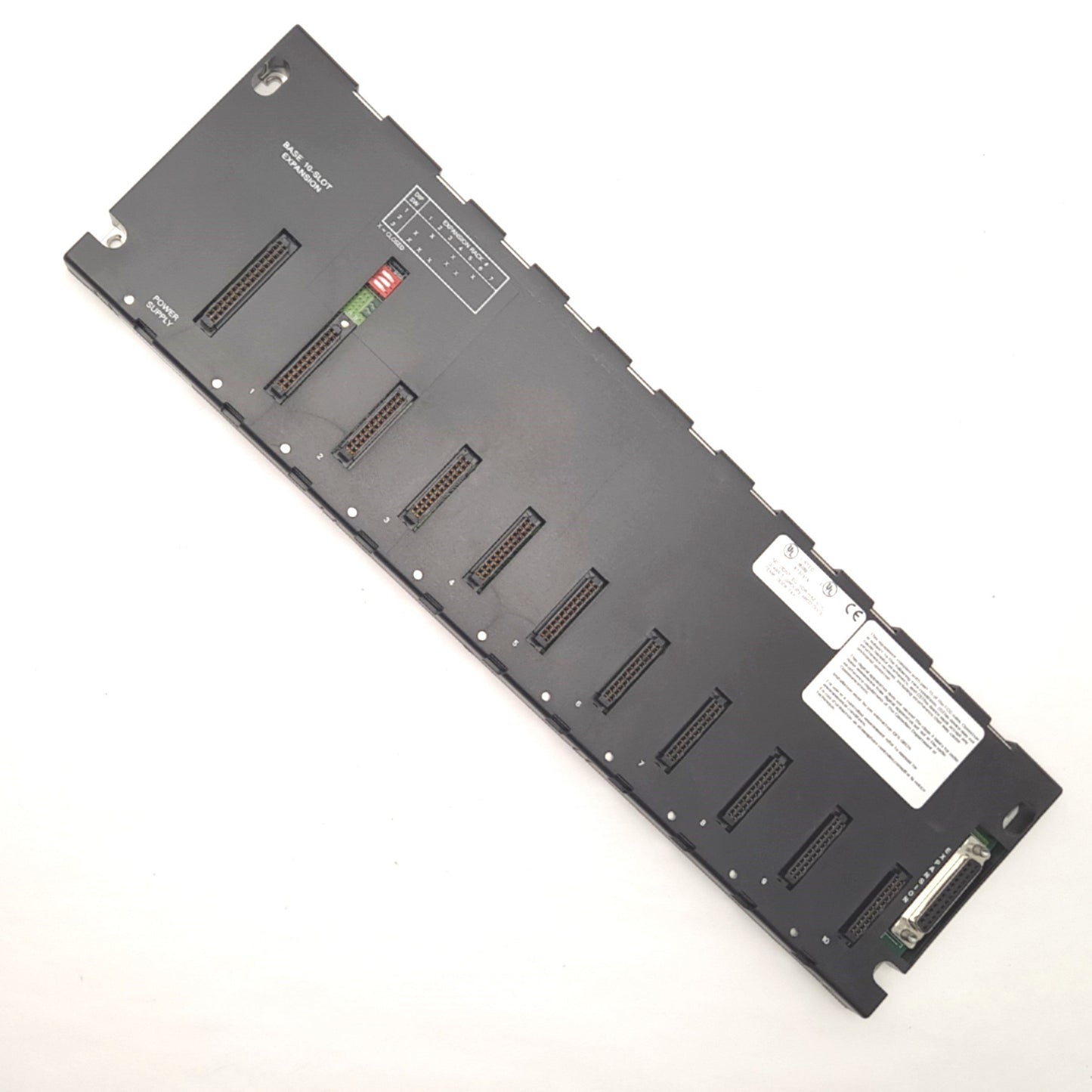 Used GE Fanuc IC693CHS392F Backplane, 10-Slot Expansion, Series 90-30 PLC