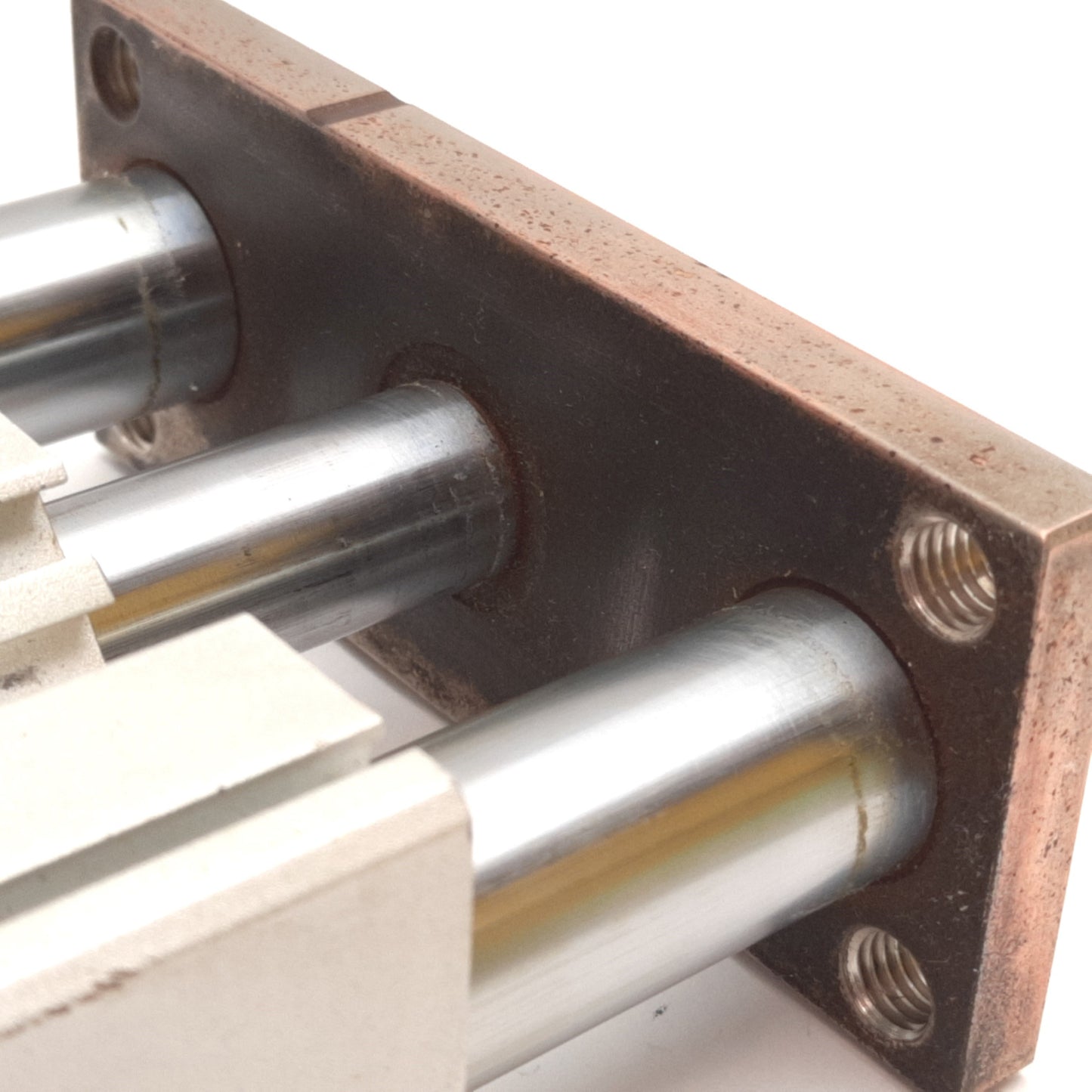 Used SMC MGQM50-50-XC18 Guided Cylinder, Ø50mm Bore, 50mm Stroke, *Dented/Rust*