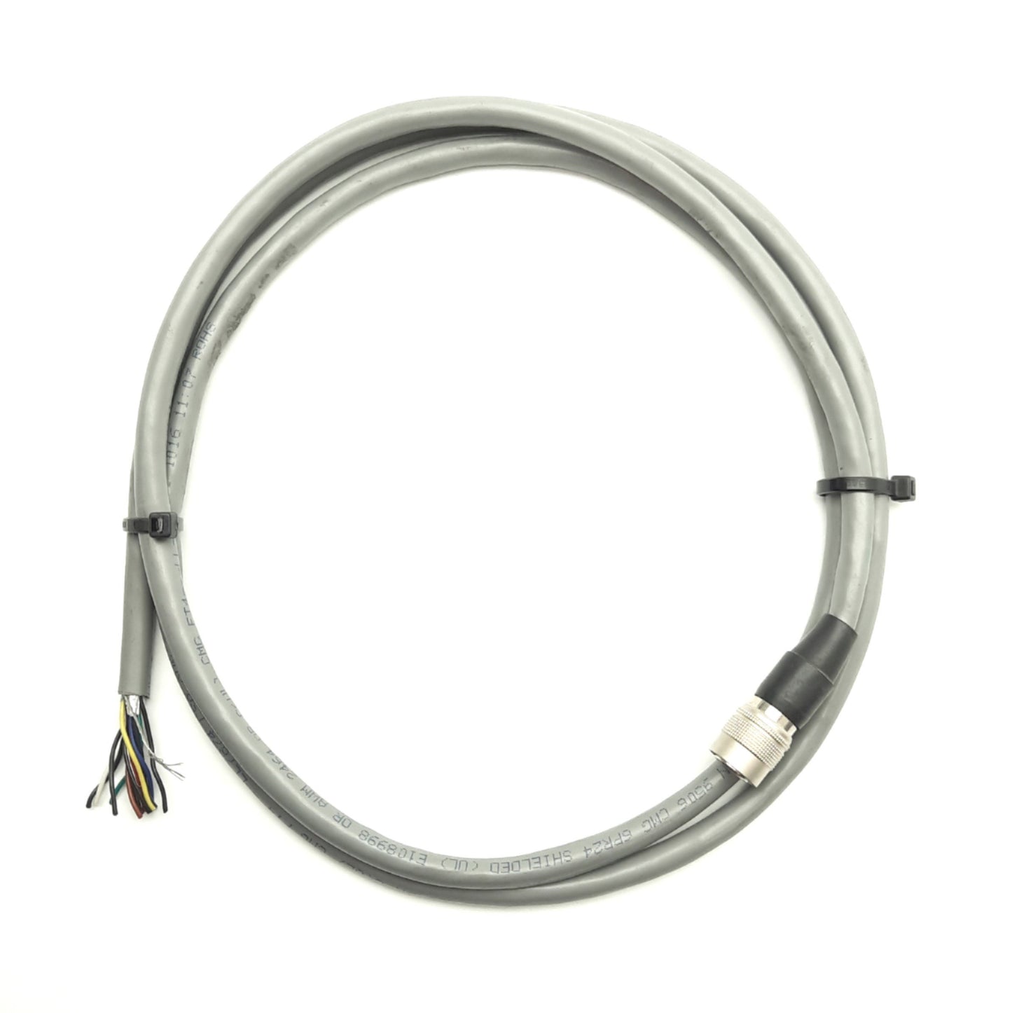 Used Camera Cable, 12-Pin Hirose Female to 12x Flying Leads, 5' Long