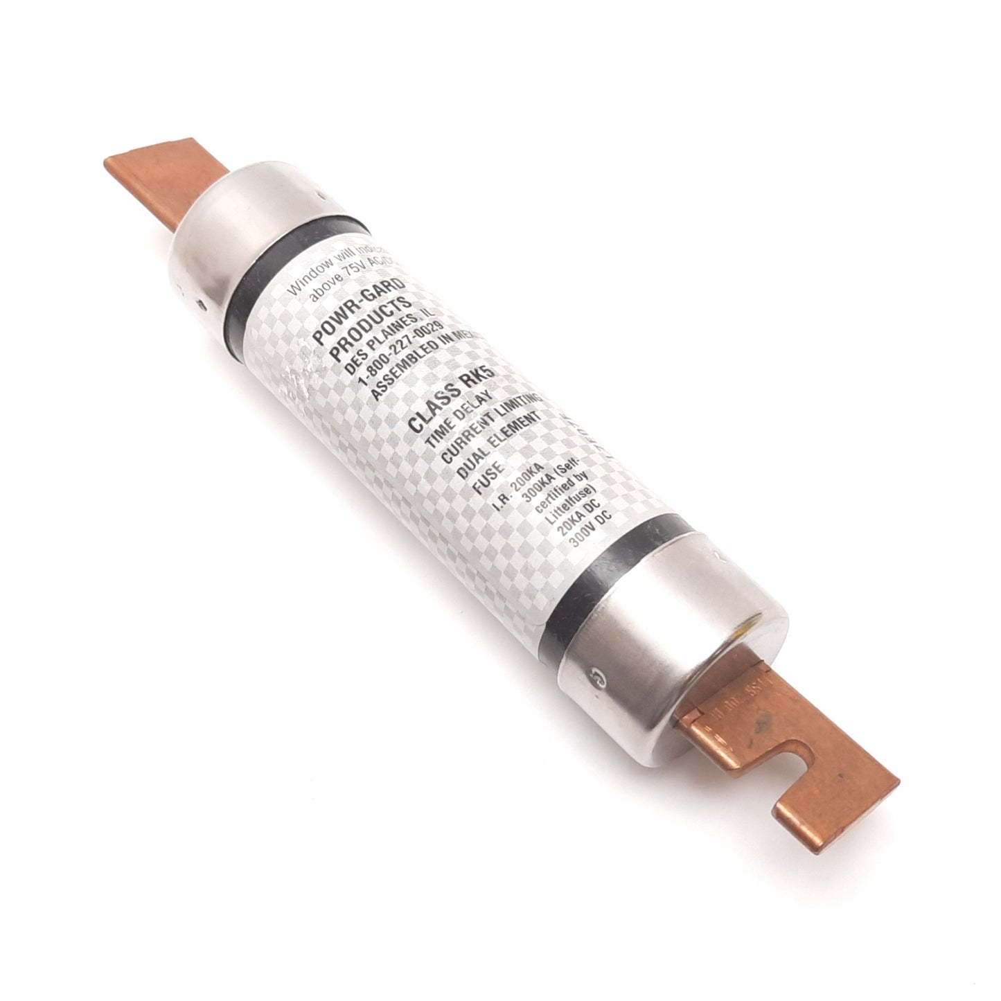 Used Littelfuse FLSR 200 ID Indicator Fuse, Time Delay Dual Element, 75-600VAC 200A