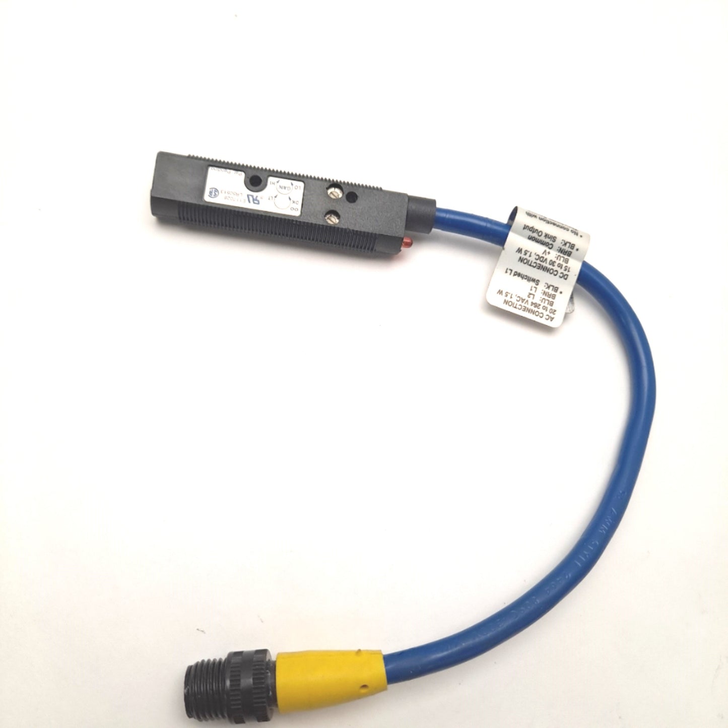 Used EATON 14102AQD03 Photoelectric Sensor NPN 7.6m Max Volt. 20-264 VAC or 15-30 VDC