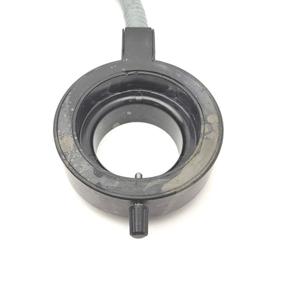 Used Volpi 10530 Fiber Optic Microscope Ring Light, 50mm ID, 66mm Mount, 750mm Long