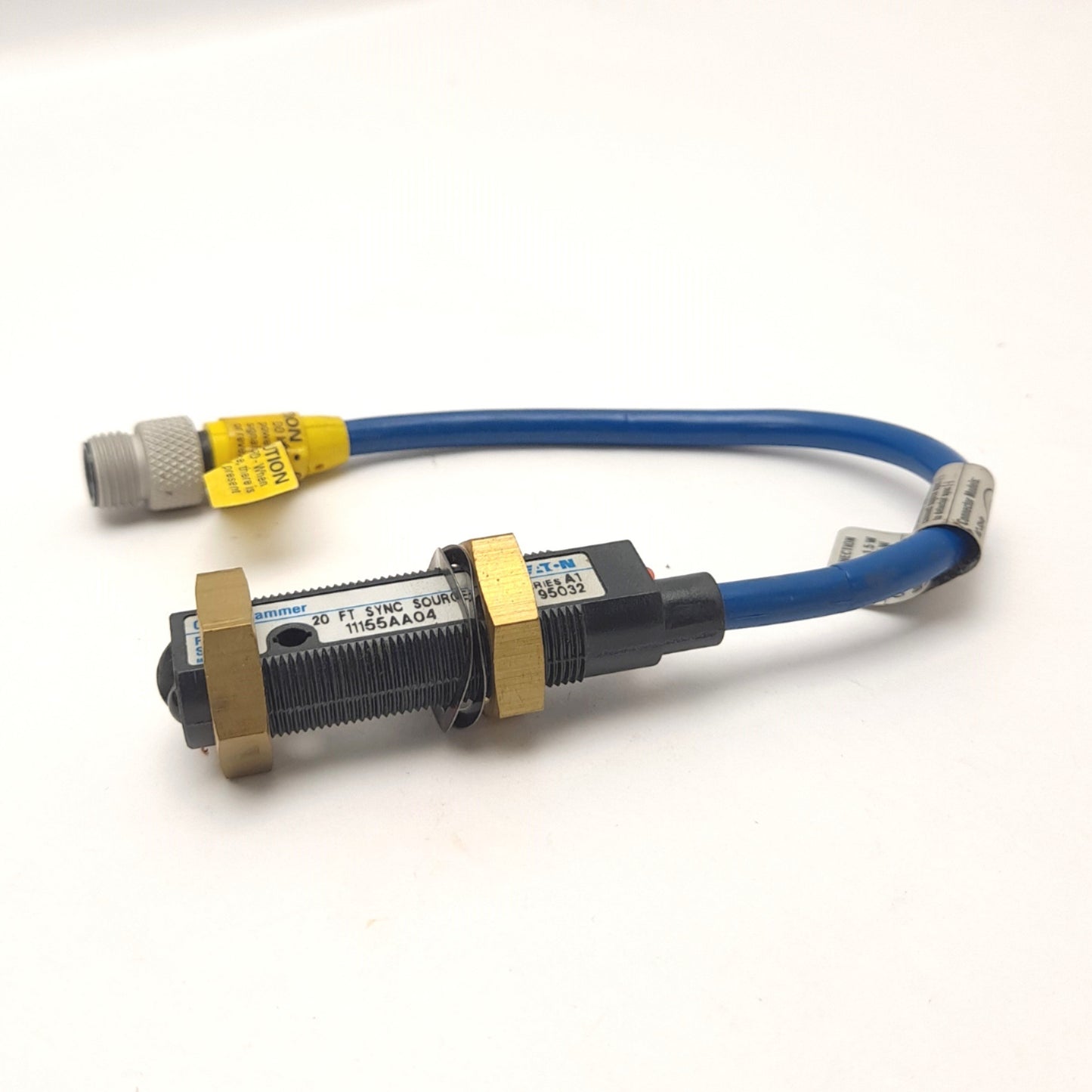 Used Eaton 11155AA04 Photoelectric Sensor 20' Max SSR Output 20-132VAC or 15-30VDC
