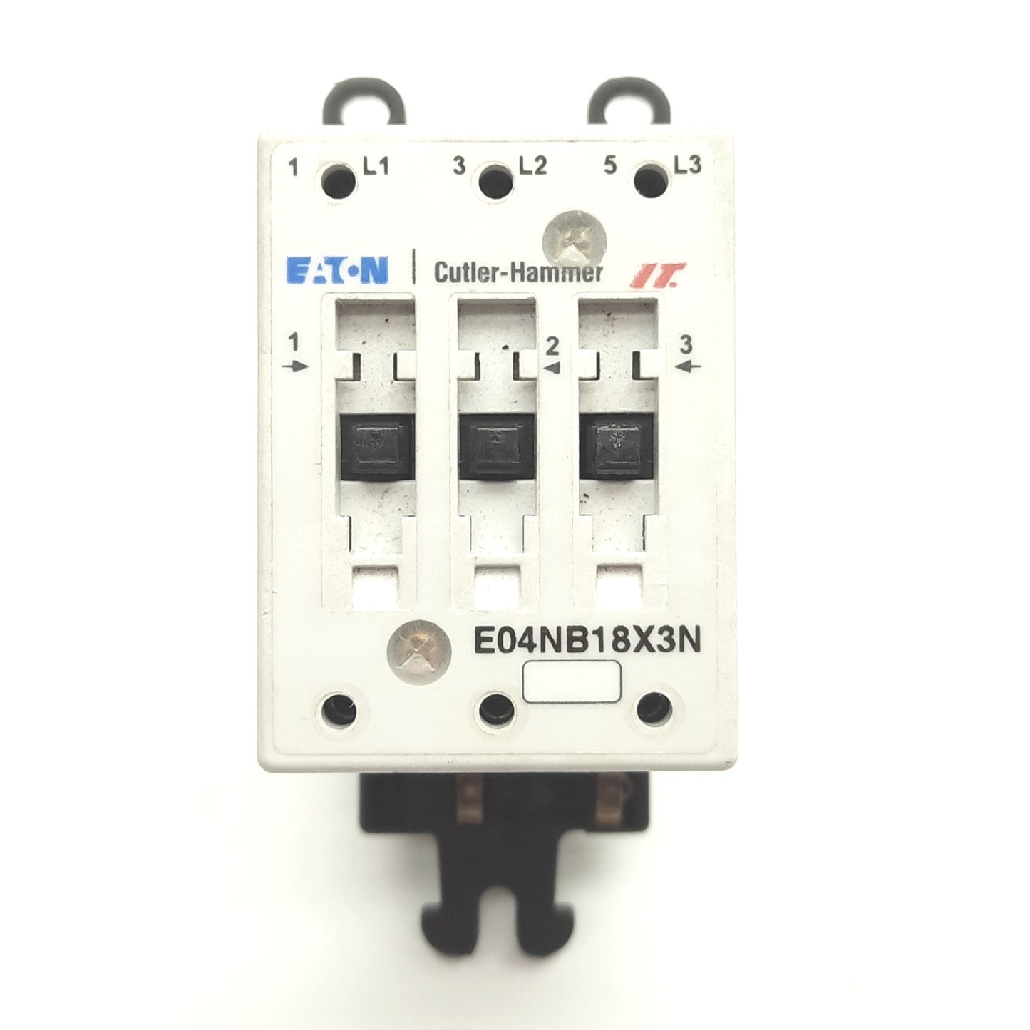 Used Eaton Cutler Hammer E04NB18X3N Contactor, 3-Pole 600VAC 18A *No Coil Controller*