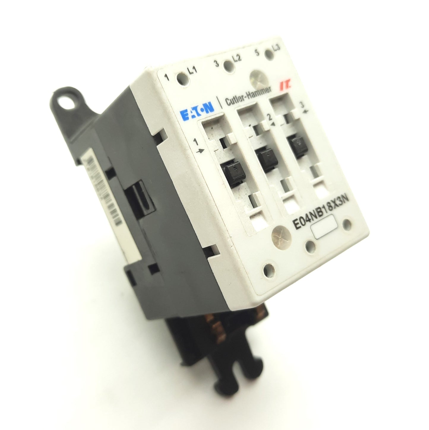 Used Eaton Cutler Hammer E04NB18X3N Contactor, 3-Pole 600VAC 18A *No Coil Controller*