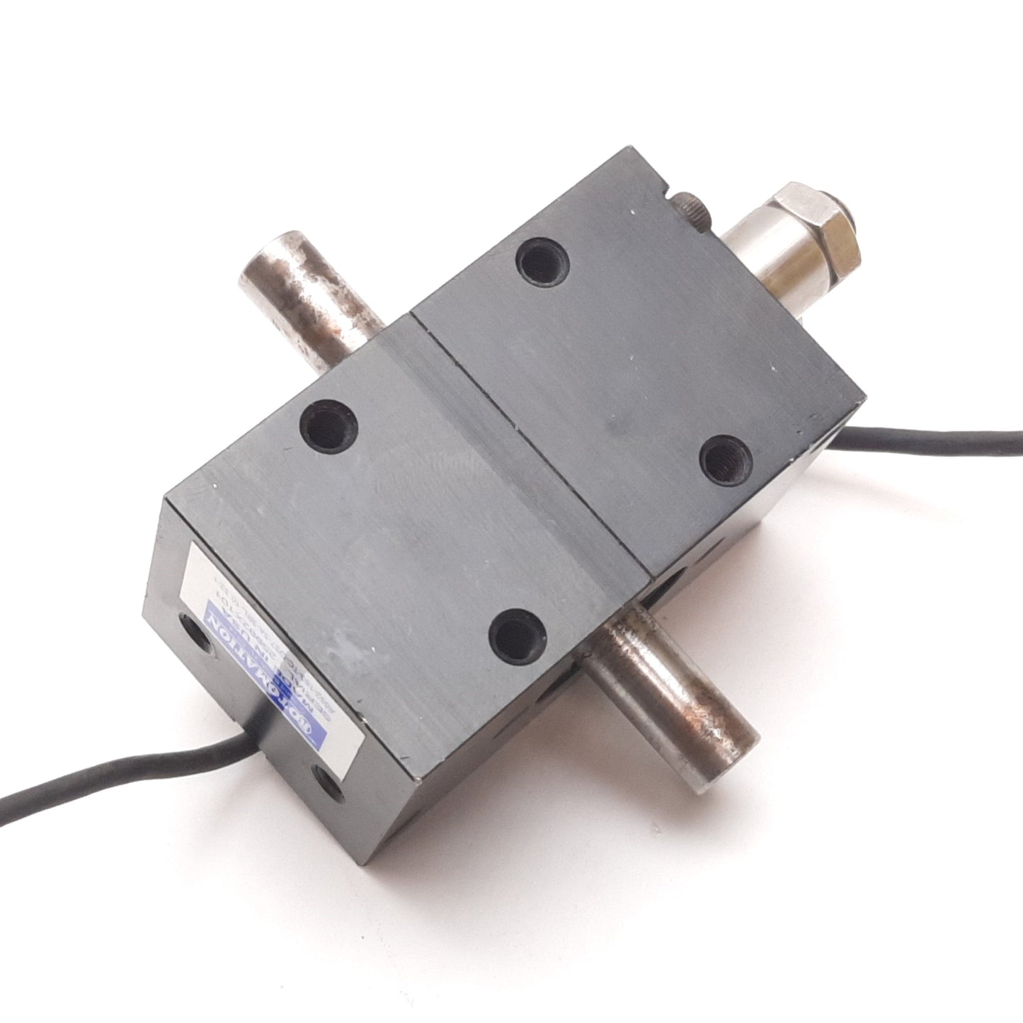 Used Rotomation A032-180-TC-D37-3A-3RL-10.32-1 Rotary Actuator, 180°, W/ 2x Sensors