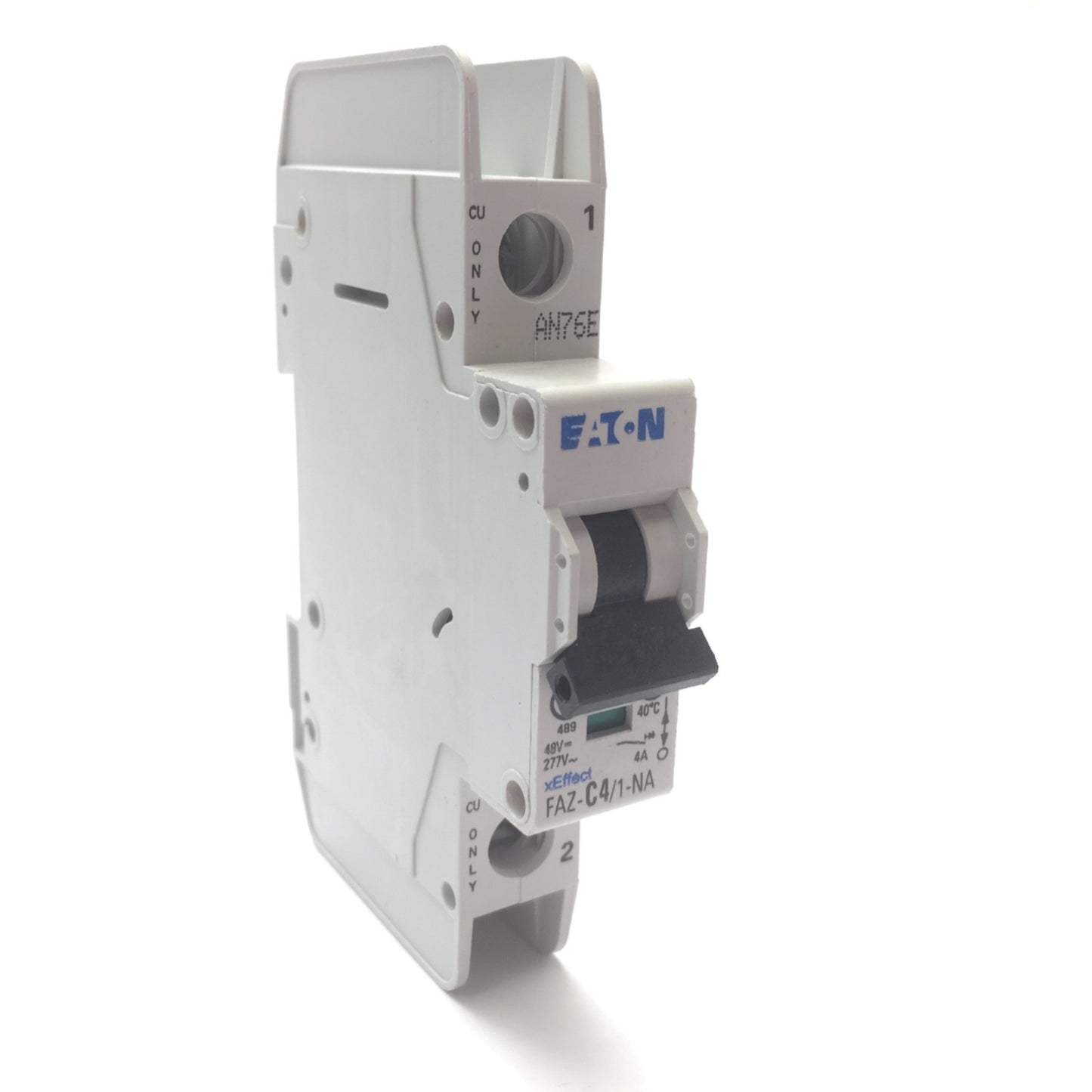 Used Eaton FAZ-C4/1-NA-SP Miniature Circuit Breaker 1-Pole C-Curve, 4A 277VAC 48VDC