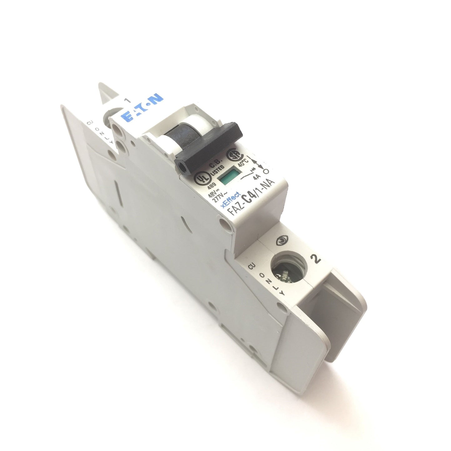 Used Eaton FAZ-C4/1-NA-SP Miniature Circuit Breaker 1-Pole C-Curve, 4A 277VAC 48VDC