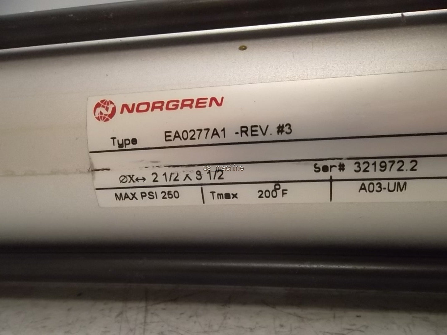 New Norgren EA0277A1 Cylinder 8" Stroke