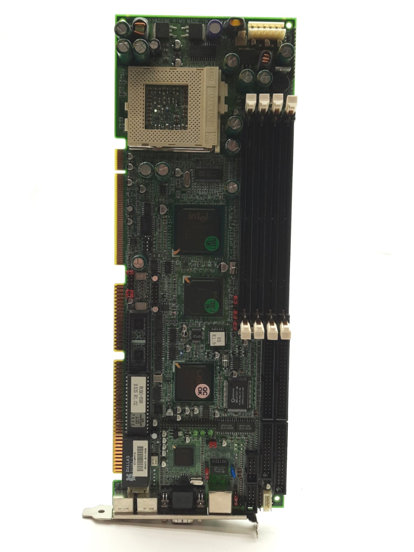 Used Portwell ROBO-698 Single Board Motherboard, Intel Socket 370, PICMIG 1.0