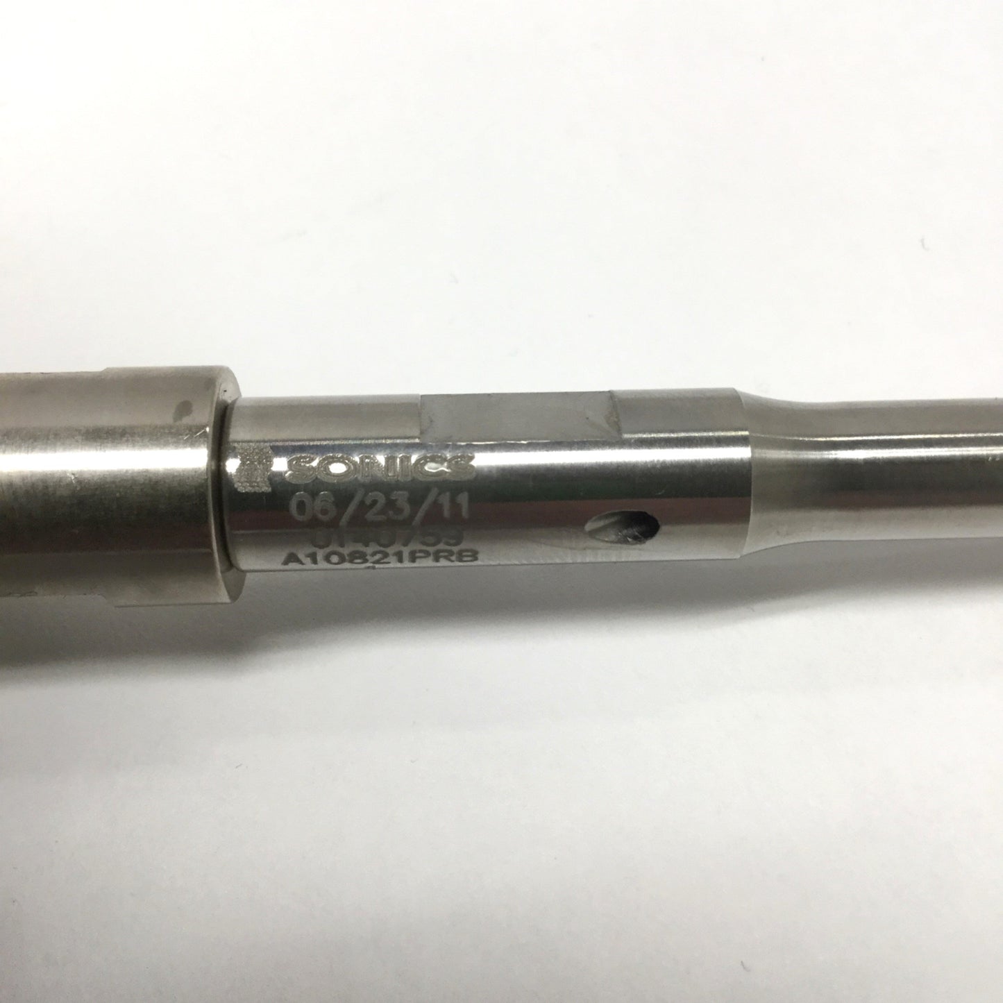 For parts or not working Sonics CV24S Ultrasonic Atomizing Converter Probe Ø1mm Orifice Nozzle Tip *Parts