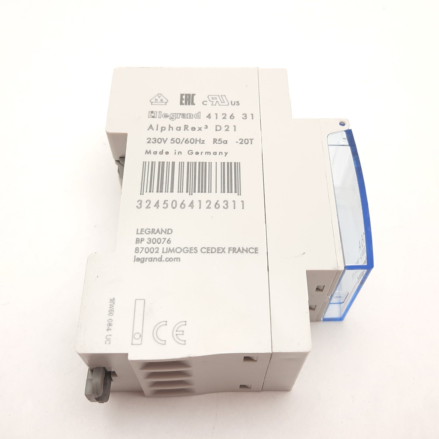 Used Legrand 412631 Programmable Timer Switch, 1s Min, 24H/7D, 1x Output 16A 250VAC