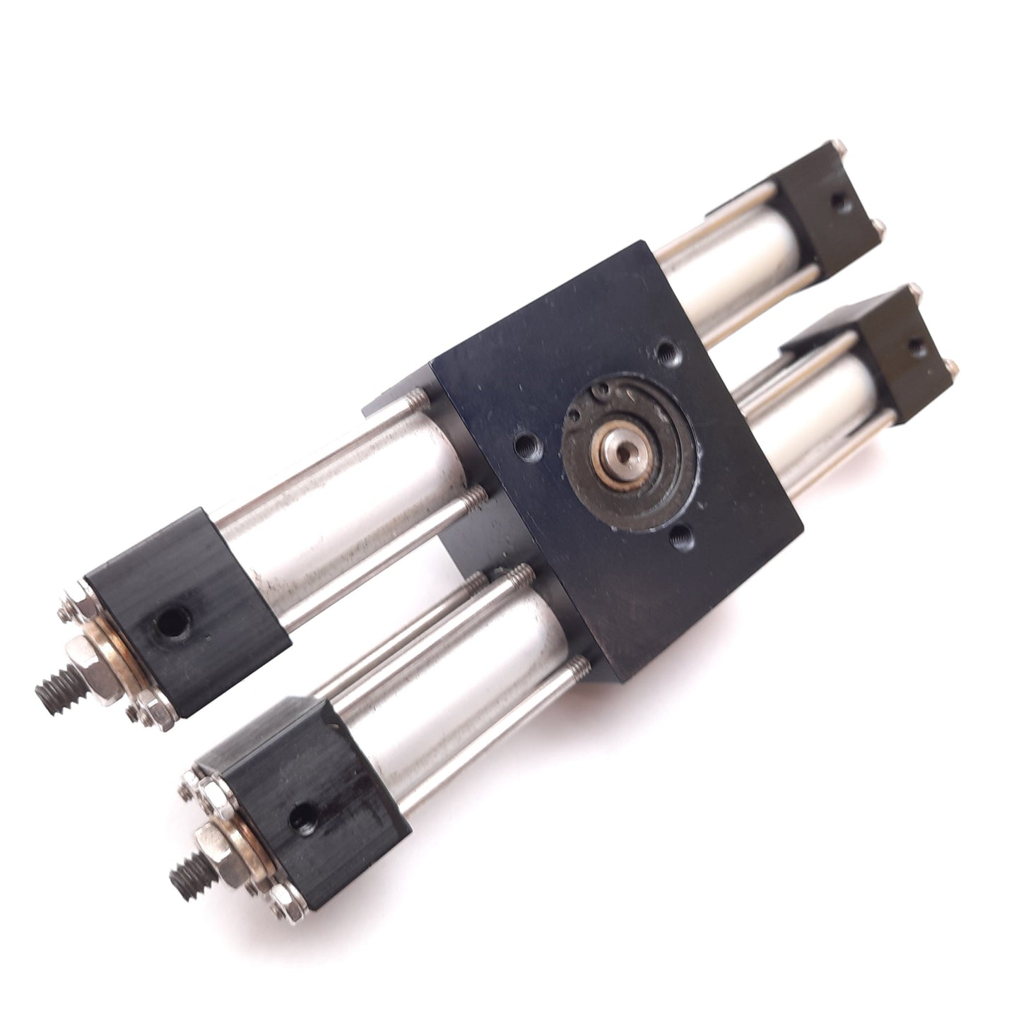 Used Rotomation A12-90-0-90-S37-3A-10.32-2 Rotary Actuator, 180°, 3/8" Shaft