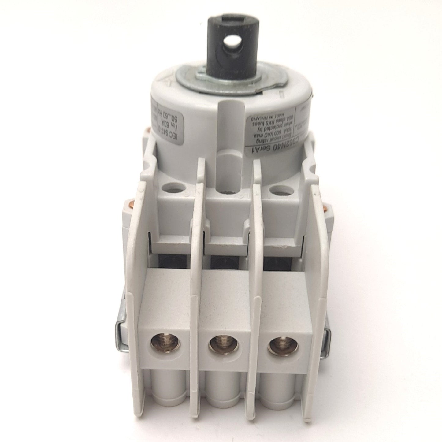 Used Cutler-Hammer C362N40 Disconnect Switch 600VAC 40A 3 pole Din Rail Mount