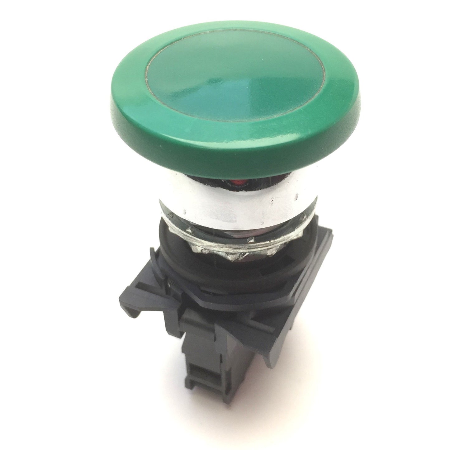 Used Allen Bradley 800FM-MM43 Mushroom Pushbutton Momentary 40mm Round Green, 1NO