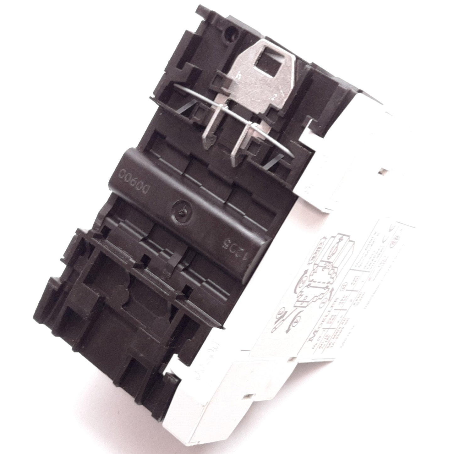 Used Moeller PKZM0-6.3 Manual Motor Starter, With NHI11-PKZ0 Auxiliary Contact Block