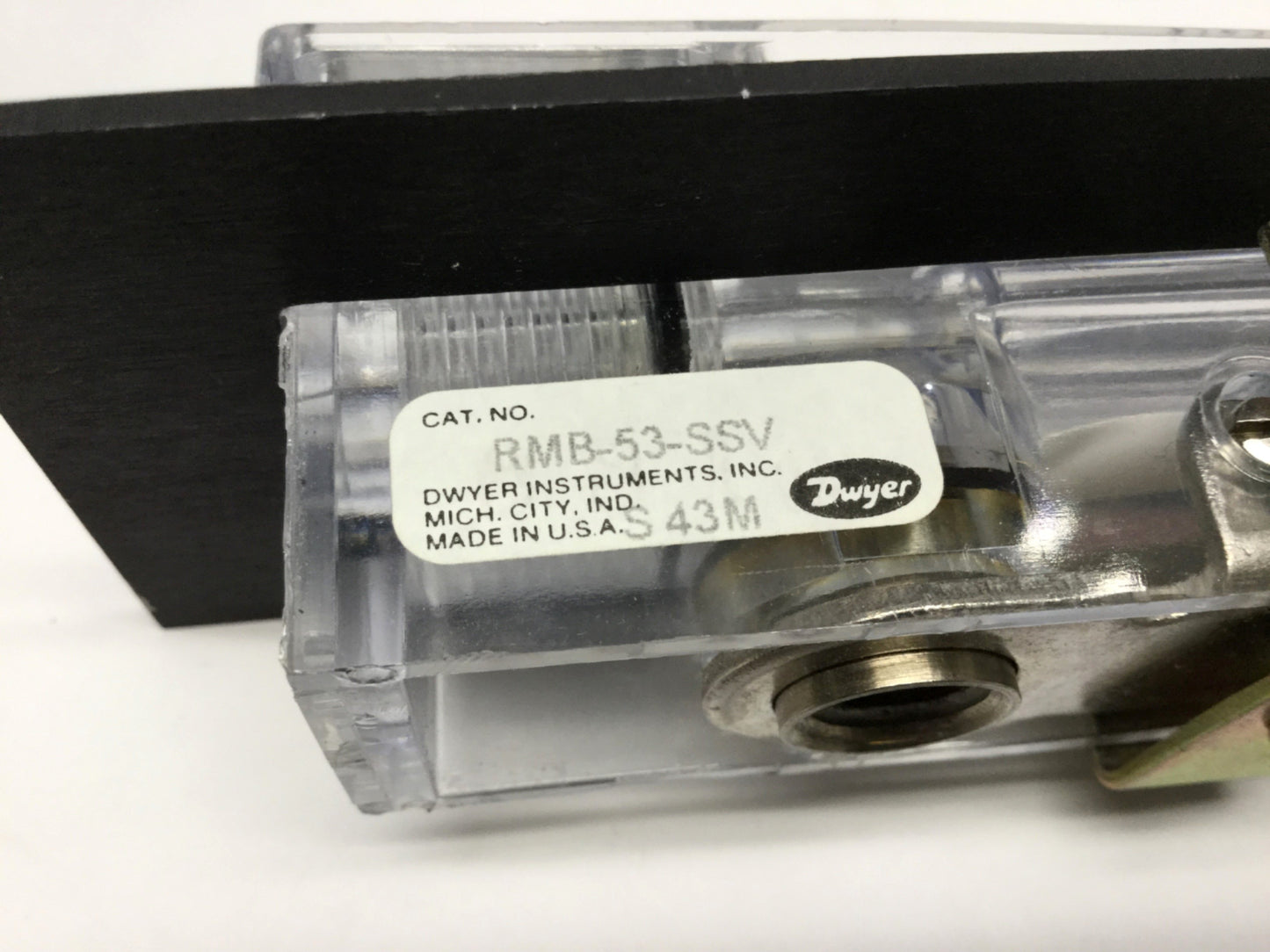 Used Dwyer RMB-53-SSV 5" Rate-Master Air Flowmeter, 1/4" NPT, 10-100 SCFH, 70psi