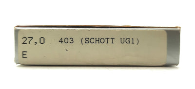 New – Open box Schneider Kreuznach 403 Specialty B+W UV Ultra Dark Violet Filter 27mm Thread