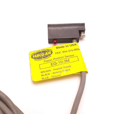 New Other Fabco-Air EG-10-3M Piston Position Hall Effect Sensor with LED, Sinking Current