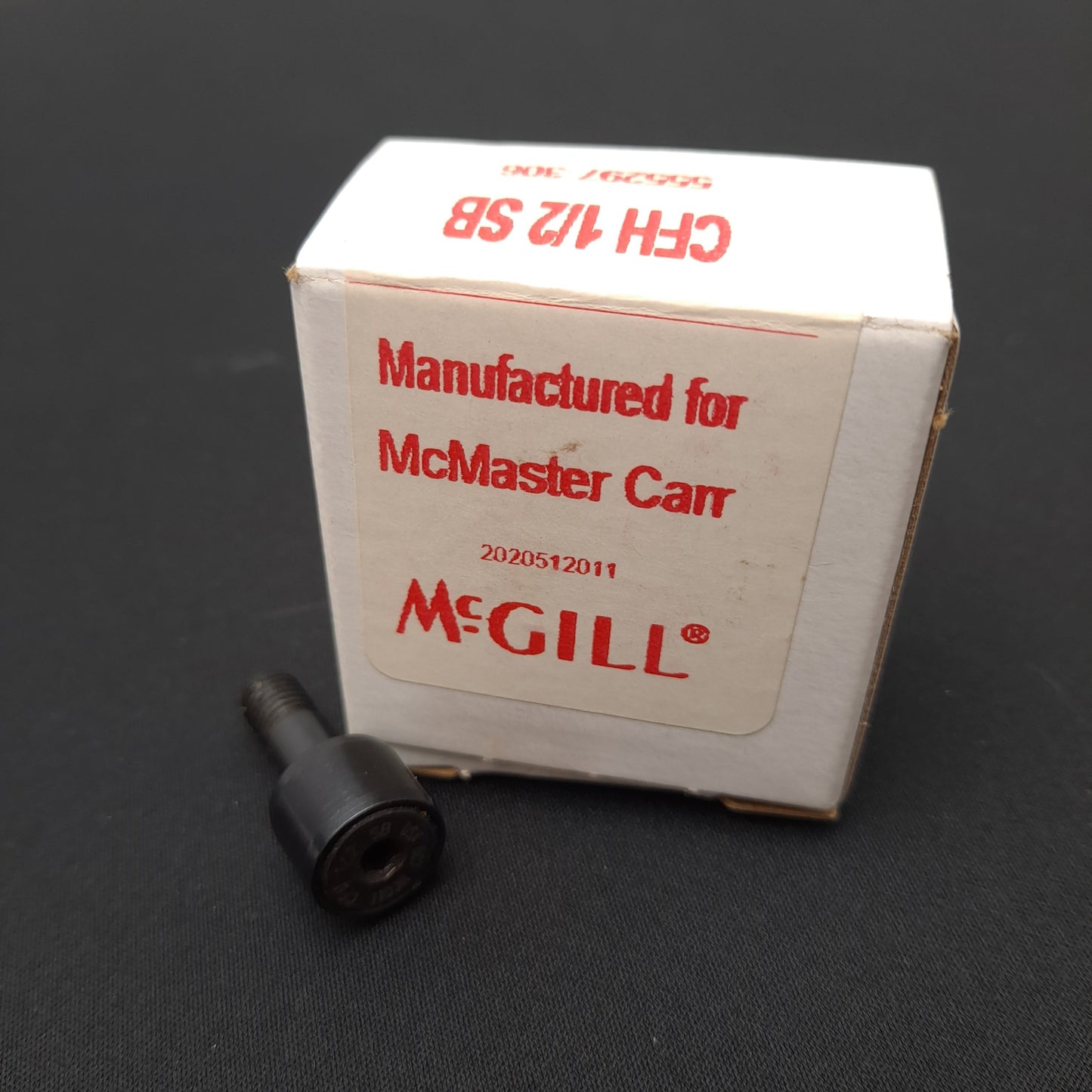 New Lot of 3 McGill CFH 1/2 SB Cam Follower, Roller DIA. 1/2", Thread 1/4"-28