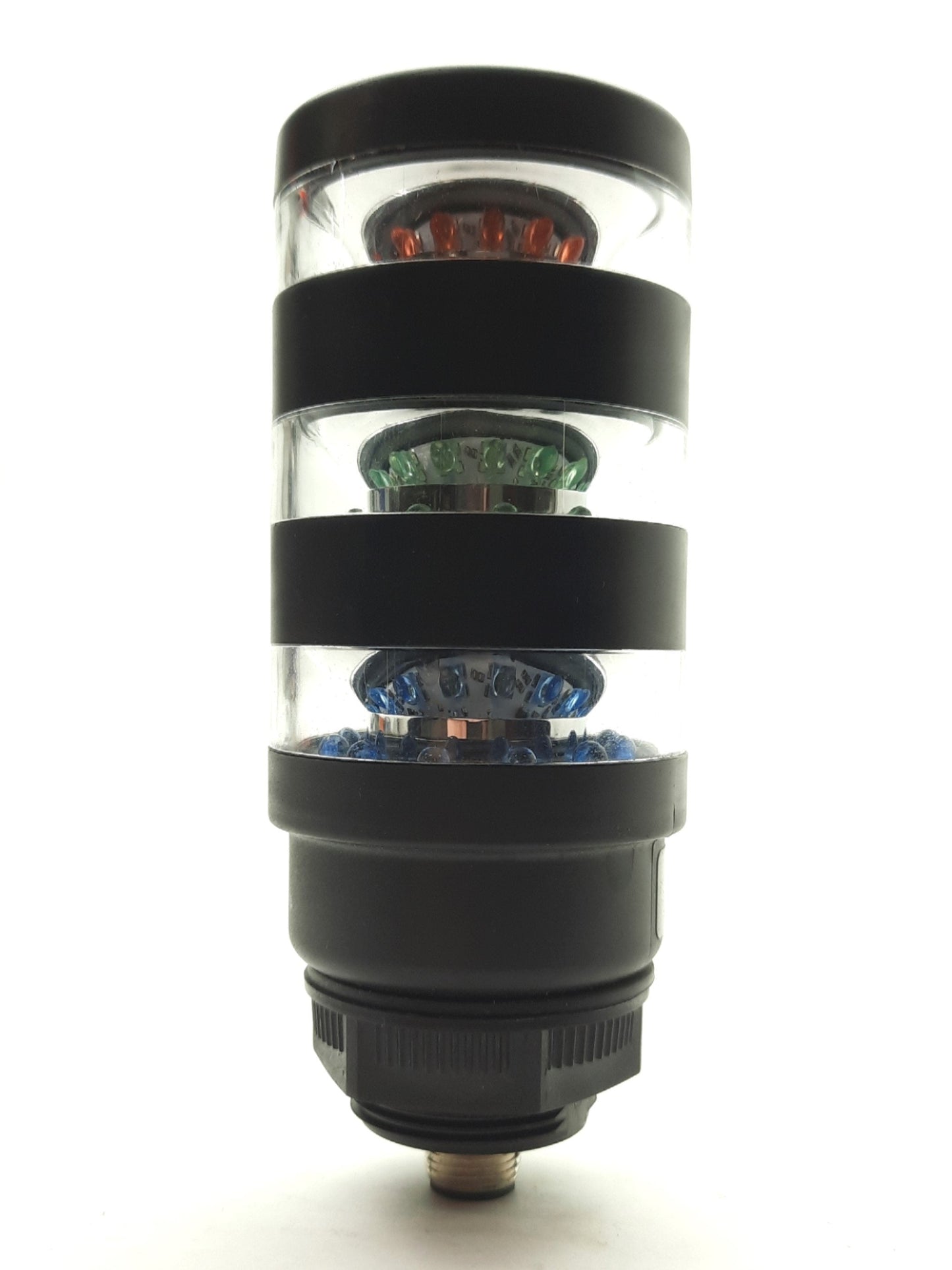 Used Banner TL50BLBGRQ LED Tower Light, Blue, Green, Red, M12 4-Pin Male, 24VAC/DC