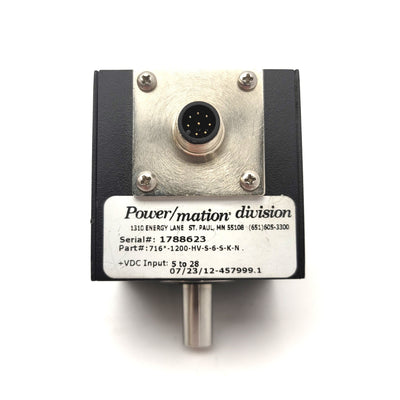 Used Encoder Products 716-1200-HV-S-6-S-K-N Accu-Coder Incremental Shaft Encoder