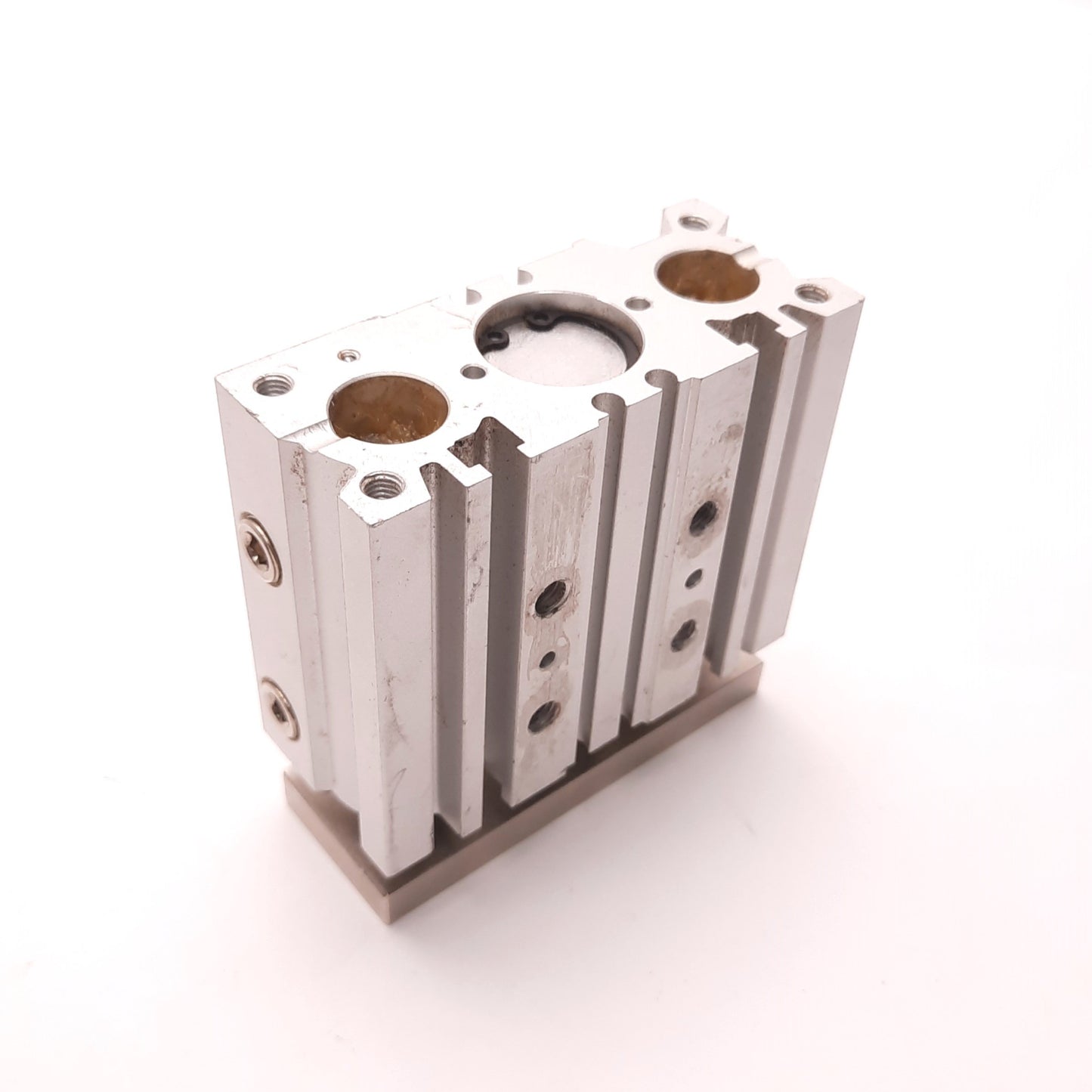 Used SMC MGPM20TN-25Z Guided Pneumatic Cylinder, 20mm Bore, 25mm Stroke, 1/8 NPT