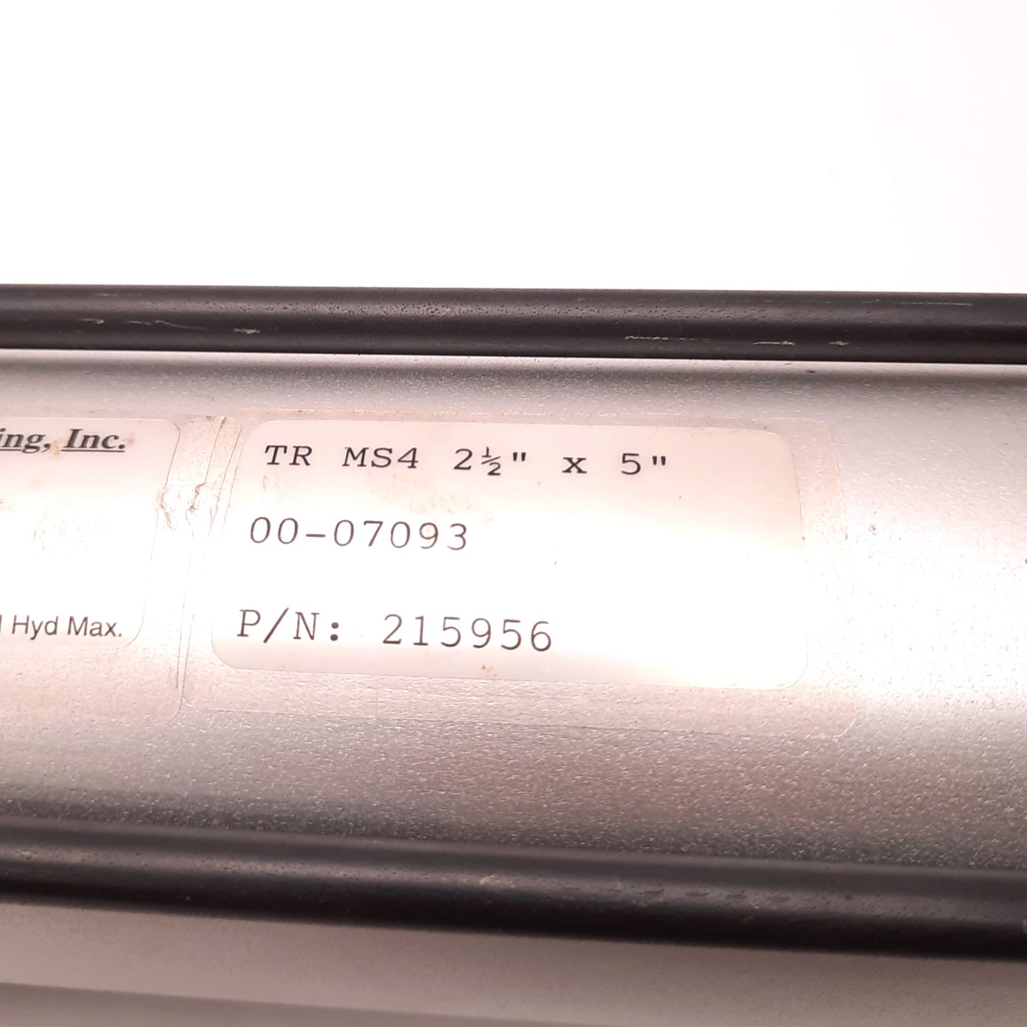 Used Bimba TRA-MS4-2 1/2"x5" Triple Rod Pneumatic Cylinder, 2 1/2" Bore, 5" Stroke