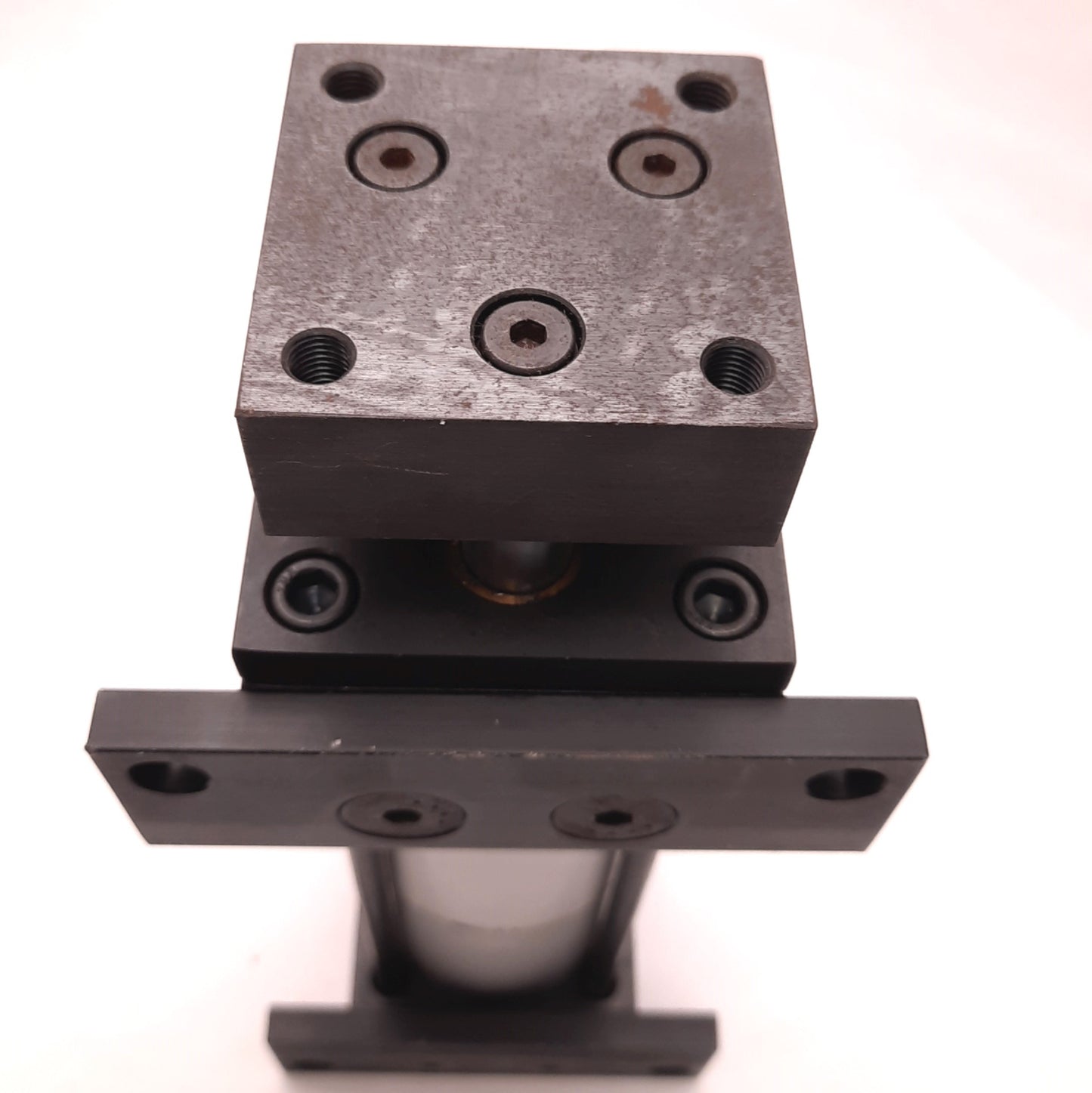 Used Bimba 21/2"x2"x2S 3-Rod Pneumatic Cylinder, 2 1/2" Bore, 2" Stroke, 250psi Max