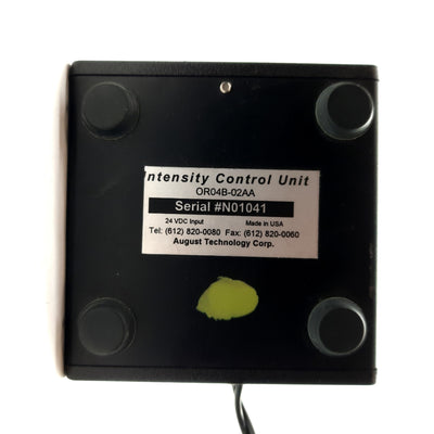 Used August Technology Corp OR04B-02AA LED Intensity Controller 3-Pin Mini DIN 120VAC