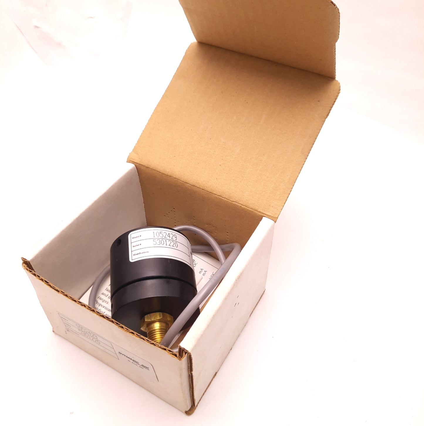 New Other Dynamic Air 1052429 Pressure Transducer, 15v - 24v DC, 35 - 50mA, 500 Psi Max