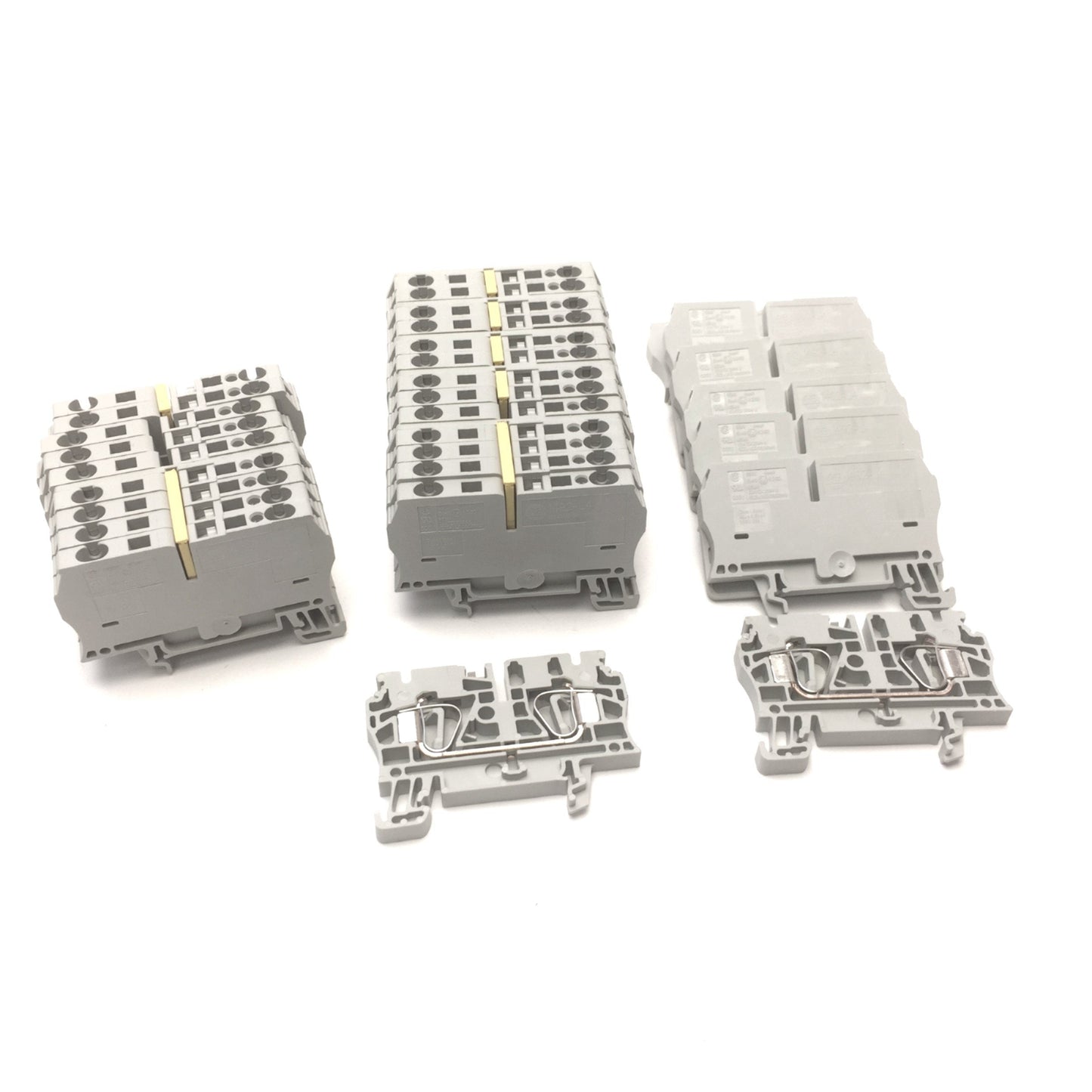Used Lot of Allen Bradley 1492 Terminal Blocks, End Anchor Stop 600VAC DIN Rail Mount