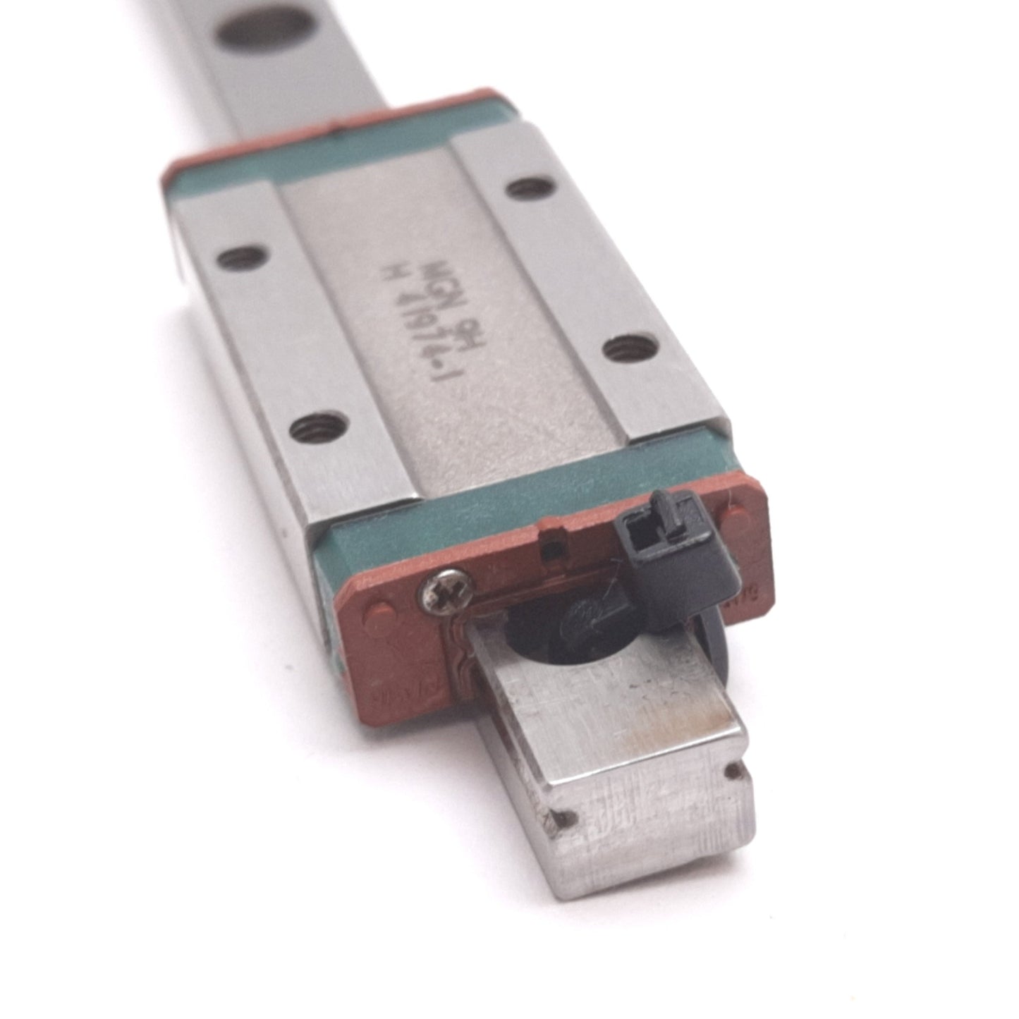 Used Hiwin MGN9H Linear Ball Slide on 100mm Long Rail, Carriage: 40mm x 20mm