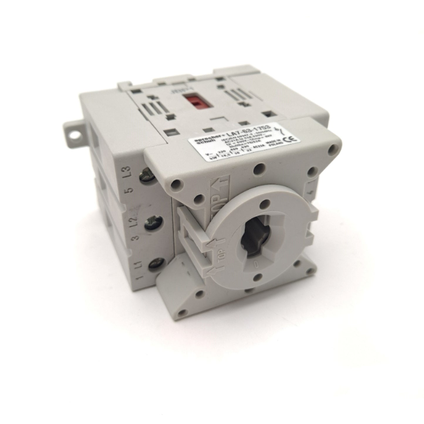 New Sprecher Schuh LA7-63-1753 Disconnect Switch 690 VAC 63 A 3 Pole N.O