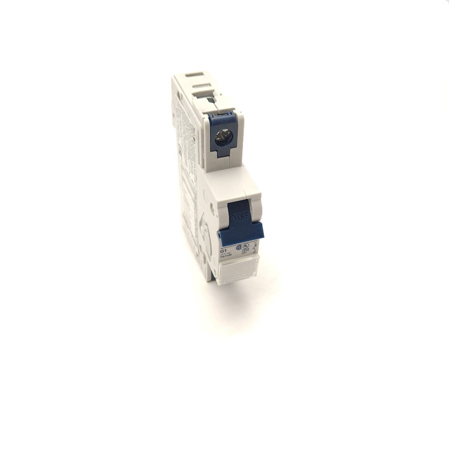 New Altech Corp 1G1UM Toggle Circuit Breaker 277 VAC 1A 1 Pole Din Rail Mount