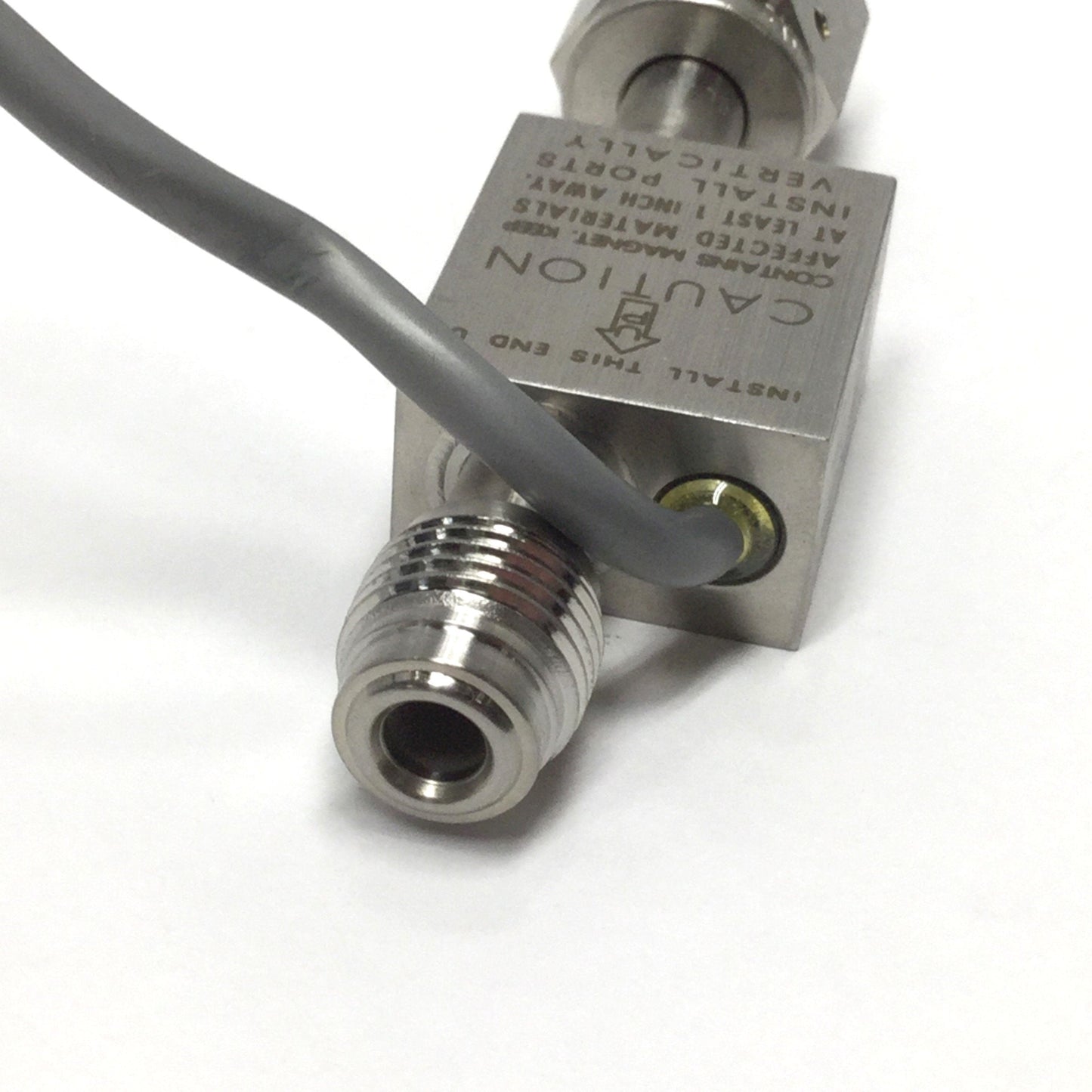 Used Swagelok 6L-FV4A-FR4-VR4 Stainless Vertical Flow Sensor SPDT, 1/4" VCR Fittings