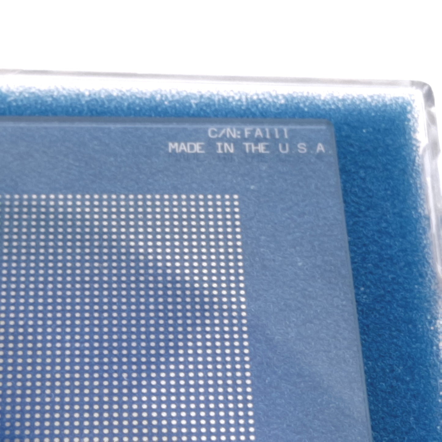 Used Max Levy FA111 Distortion Target Dot Array 50mm x 50mm 0.5mm Dots on 1mm Centers
