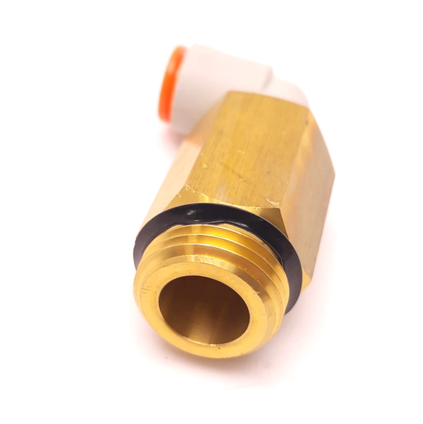 Used Lot of 10 SMC KQ2W11-U04A Extended Male Elbow Fitting, Uni 3/8 Thread, 3/8" Tube