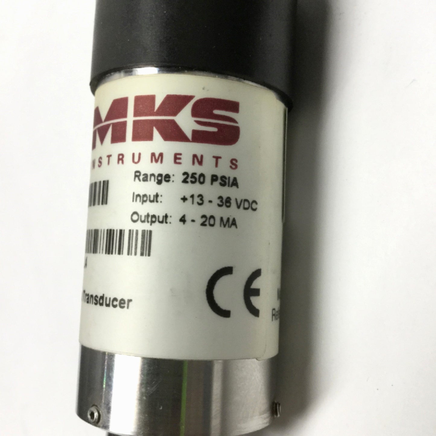 Used MKS 870BRDPCB4GL4 Mini-Baratron Pressure Transducer, 250psi, +13-36VDC, 4-20mA