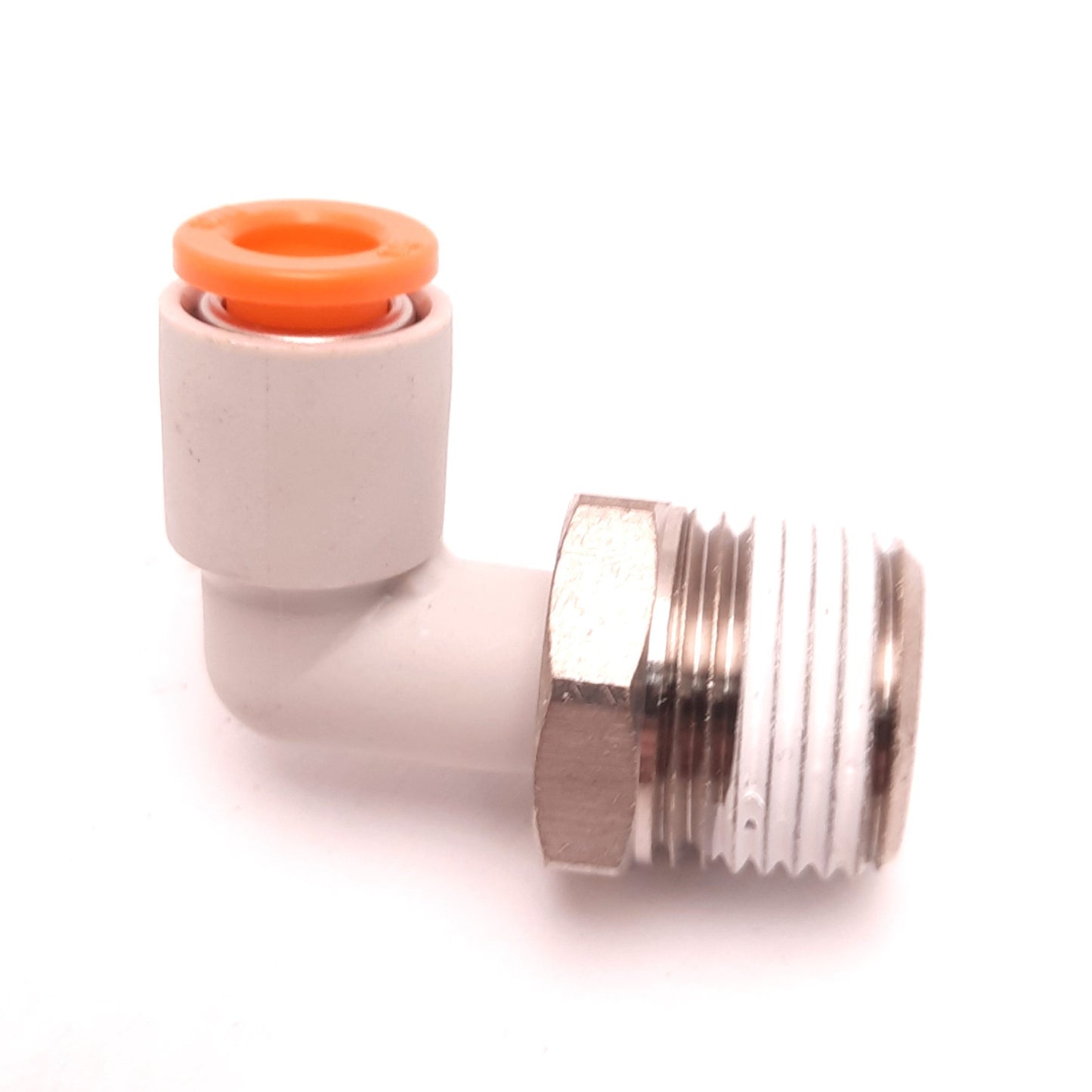 New Lot of 9 SMC KQ2L07-36S-X2 Male Elbow Connector Fitting, 1/4" One Touch, 3/8"NPT