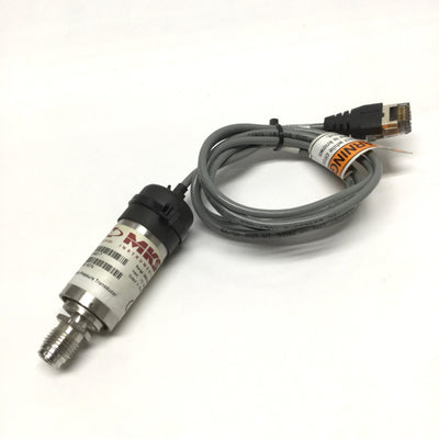 Used MKS 870B Mini-Baratron Pressure Transducer, 3000psia, 13-36VDC, 4-20mA, 1/4" VCR
