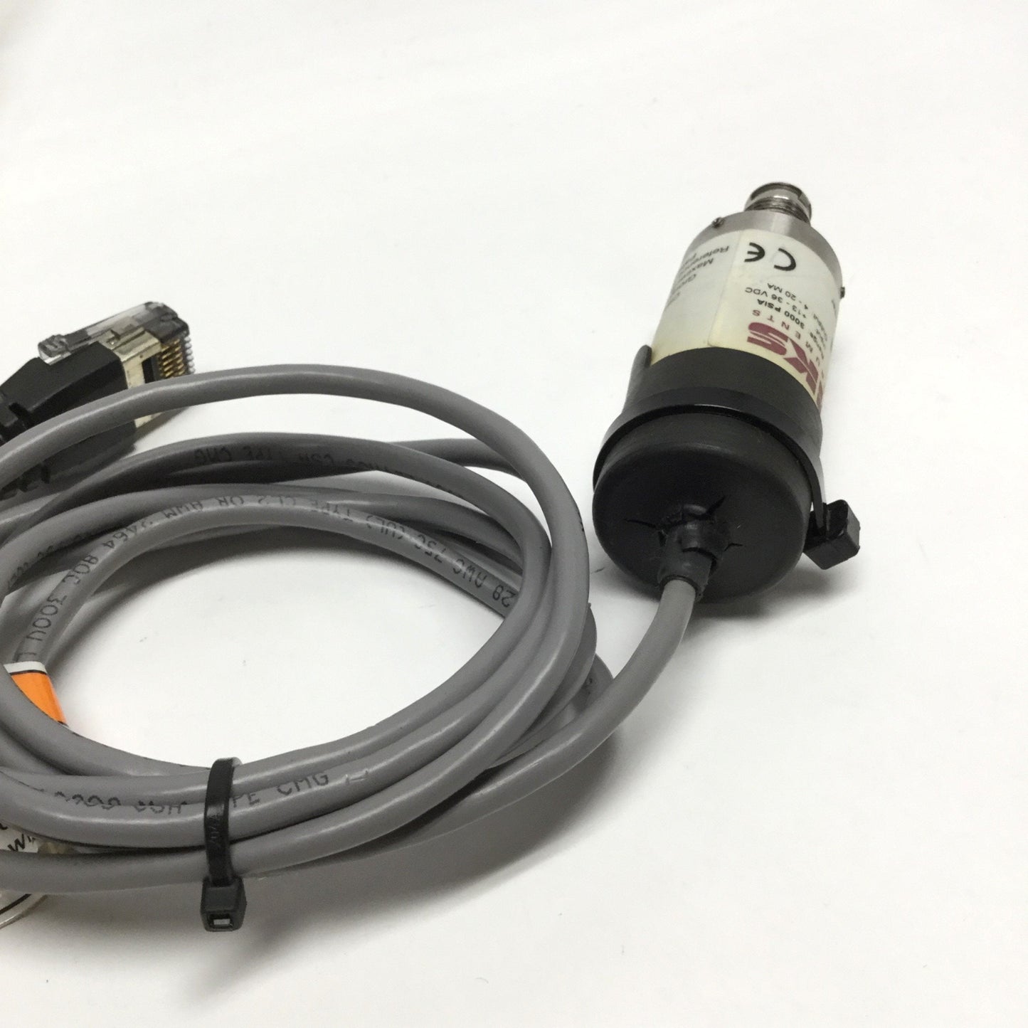 Used MKS 870B Mini-Baratron Pressure Transducer, 3000psia, 13-36VDC, 4-20mA, 1/4" VCR