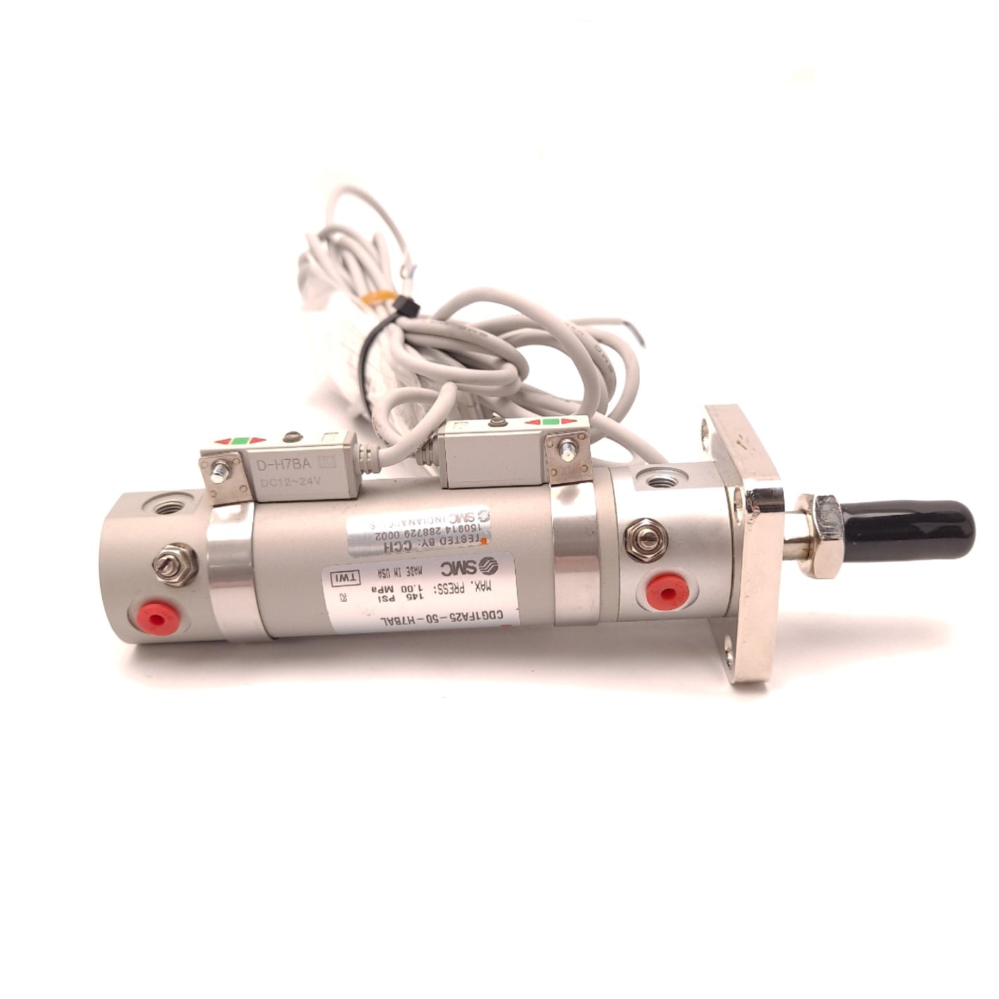New SMC CDG1FA25-50-H7BAL Pneumatic Double Acting Auto Switch Cylinder 145 PSI