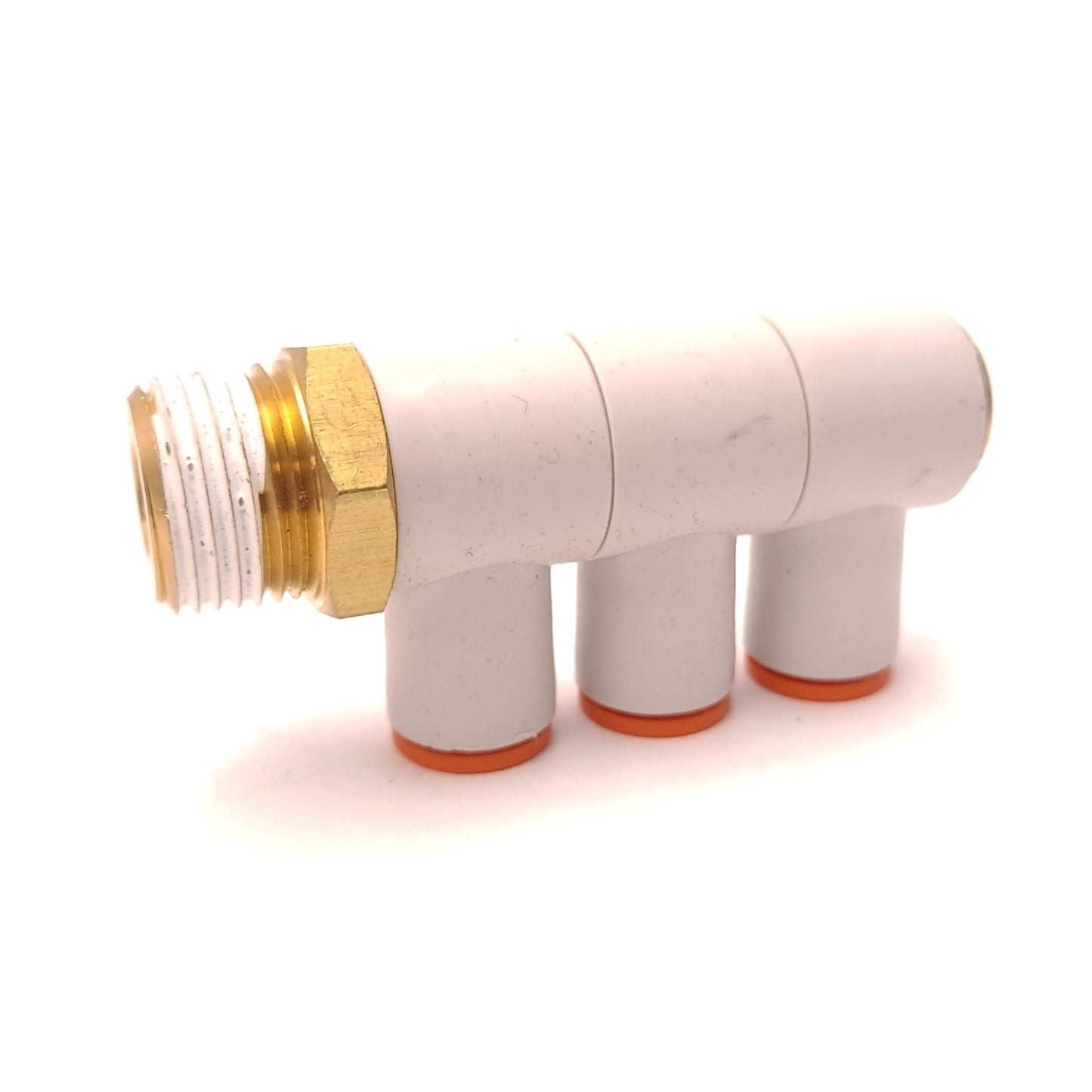 New – Open box Lot of 3 SMC KQ2VT09-36AS Triple Universal Male Elbow Fitting 5/16" 3/8" NPT