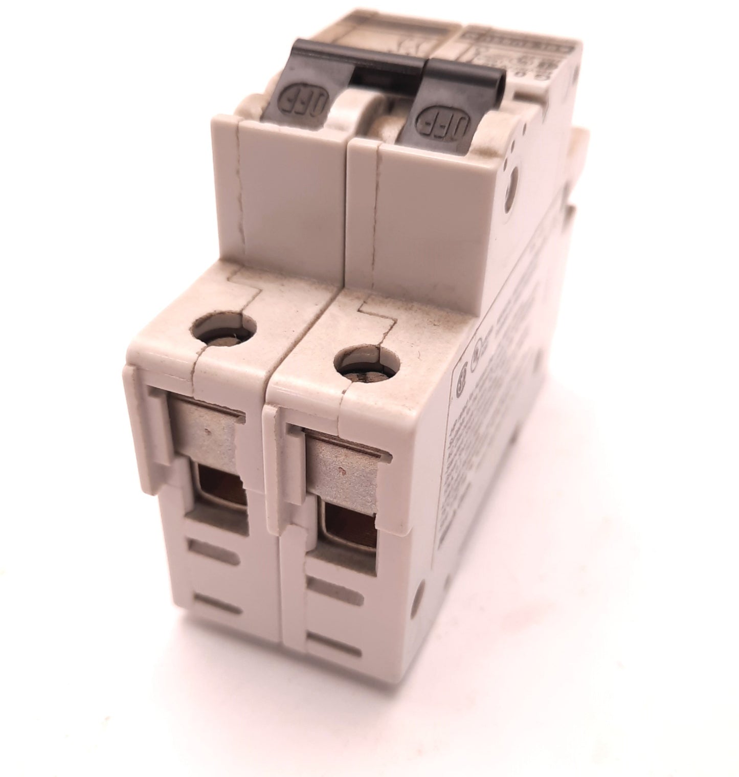 Used Altech 2GU05 Manual Motor Controller, 0.5 Amps, 277v AC, 2 Poles, Din Rail Mount