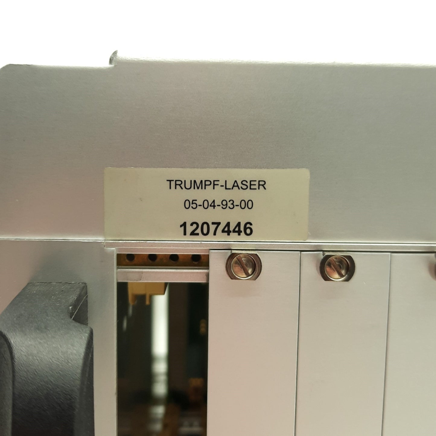 Used Trumpf 05-04-93-00 LASER Card Chassis Rack/Backplane, for HL Series