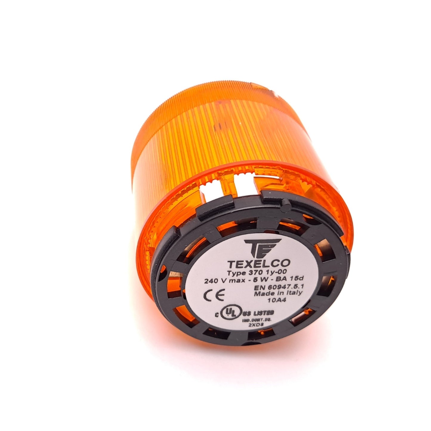 New Texelco Type 370 1Y-00 Amber Stack Light Module 240 VAC 5 W