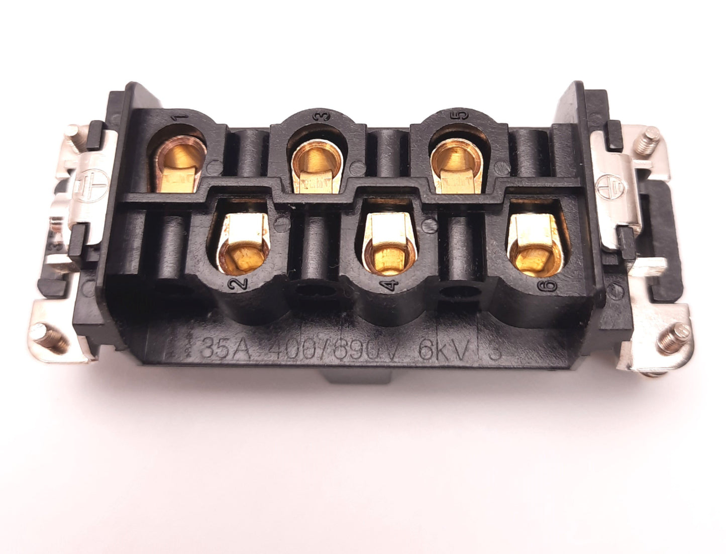 New – Open box Mencom CPM-06N Male Rectangular Insert, Size 77.27, 6 Pin, 35 Amp, 600V