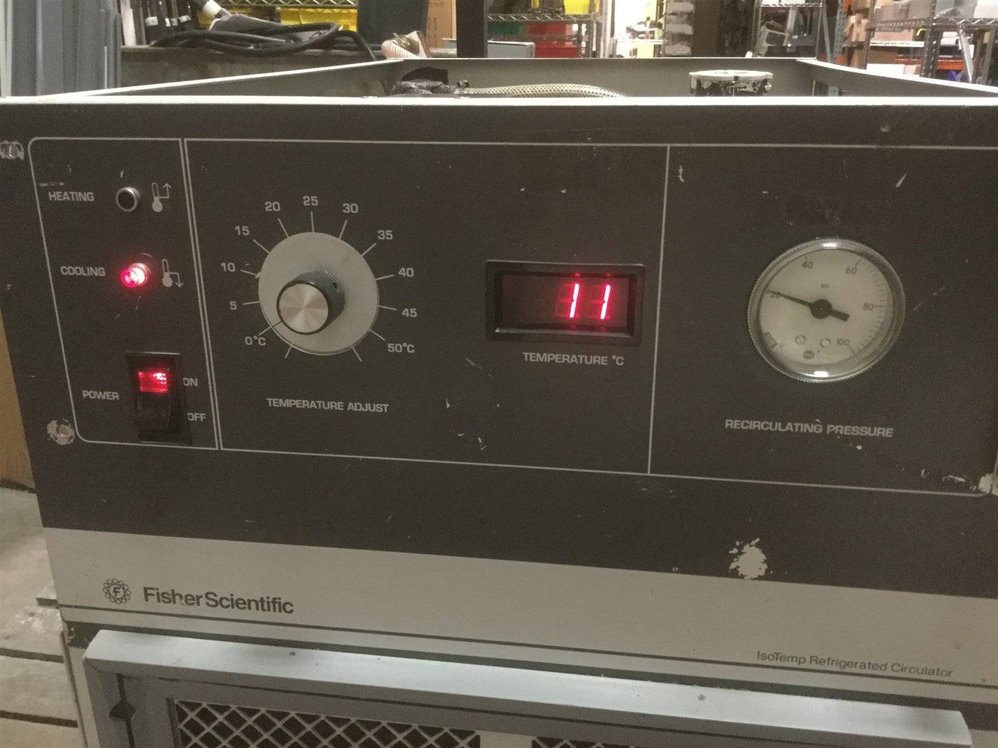 Used Fisher Scientific 6100 Isotemp Refrigerated Recirculating Chiller to 0°C *Loud