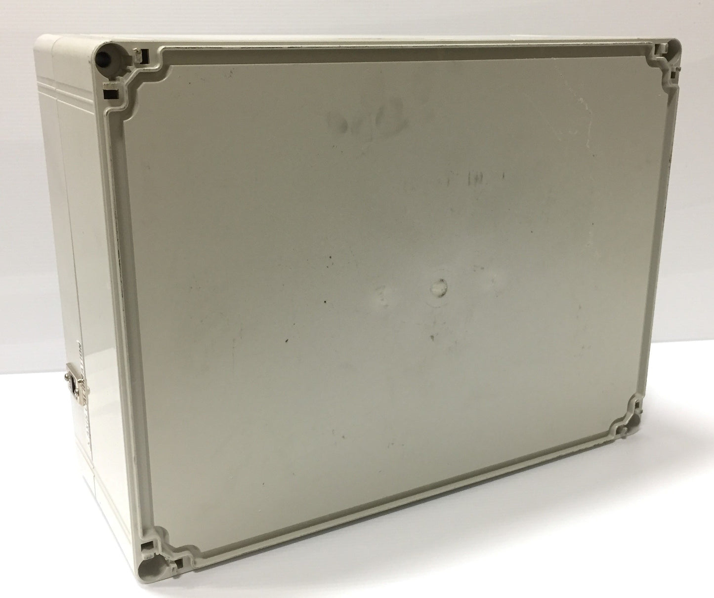 Used Hoffman Q403018ABICC Non-Metallic Enclosure, Clear Cover, Type 4, 400x300x186mm